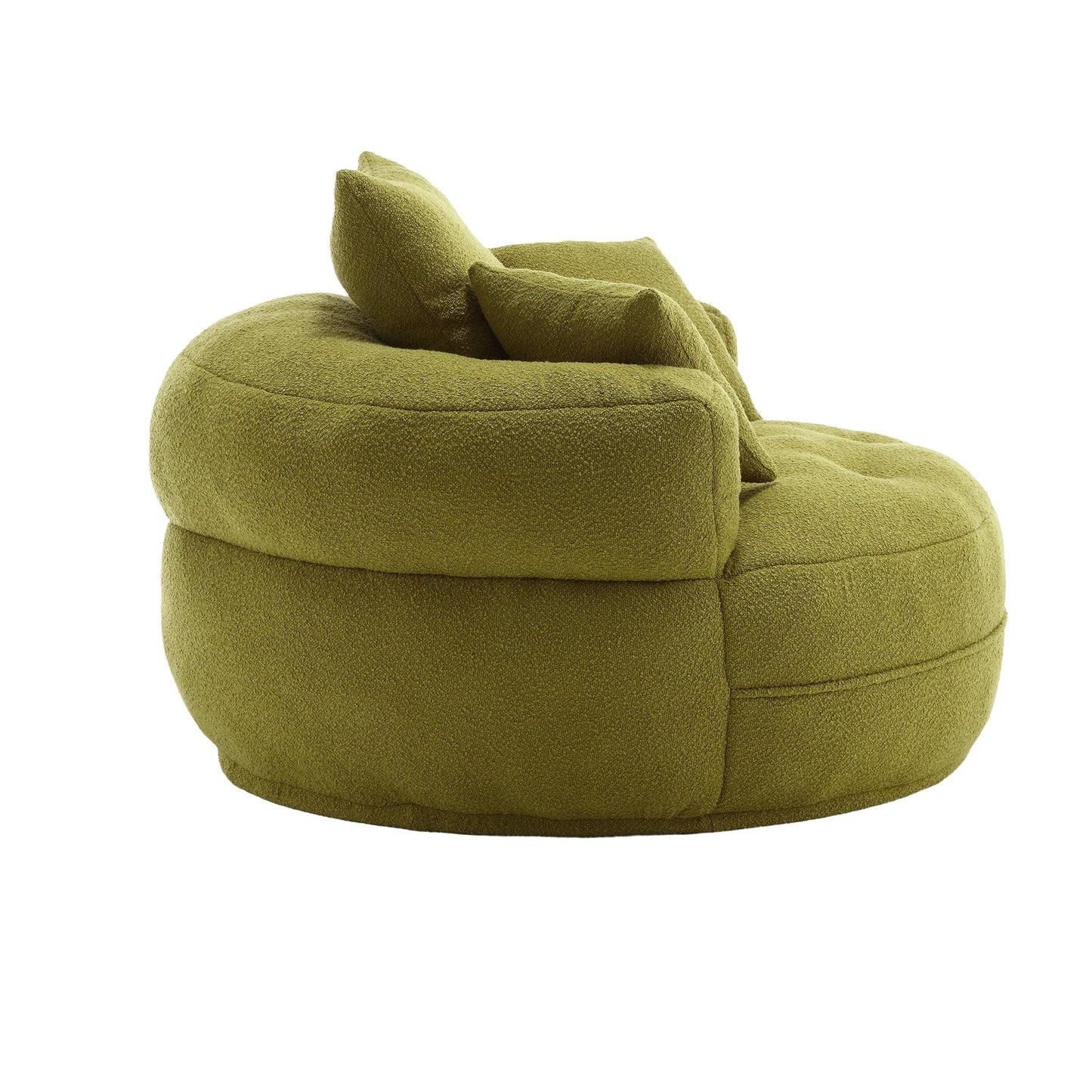 EverCart™ Chenille Sponge Single Sofa (Olive Green)