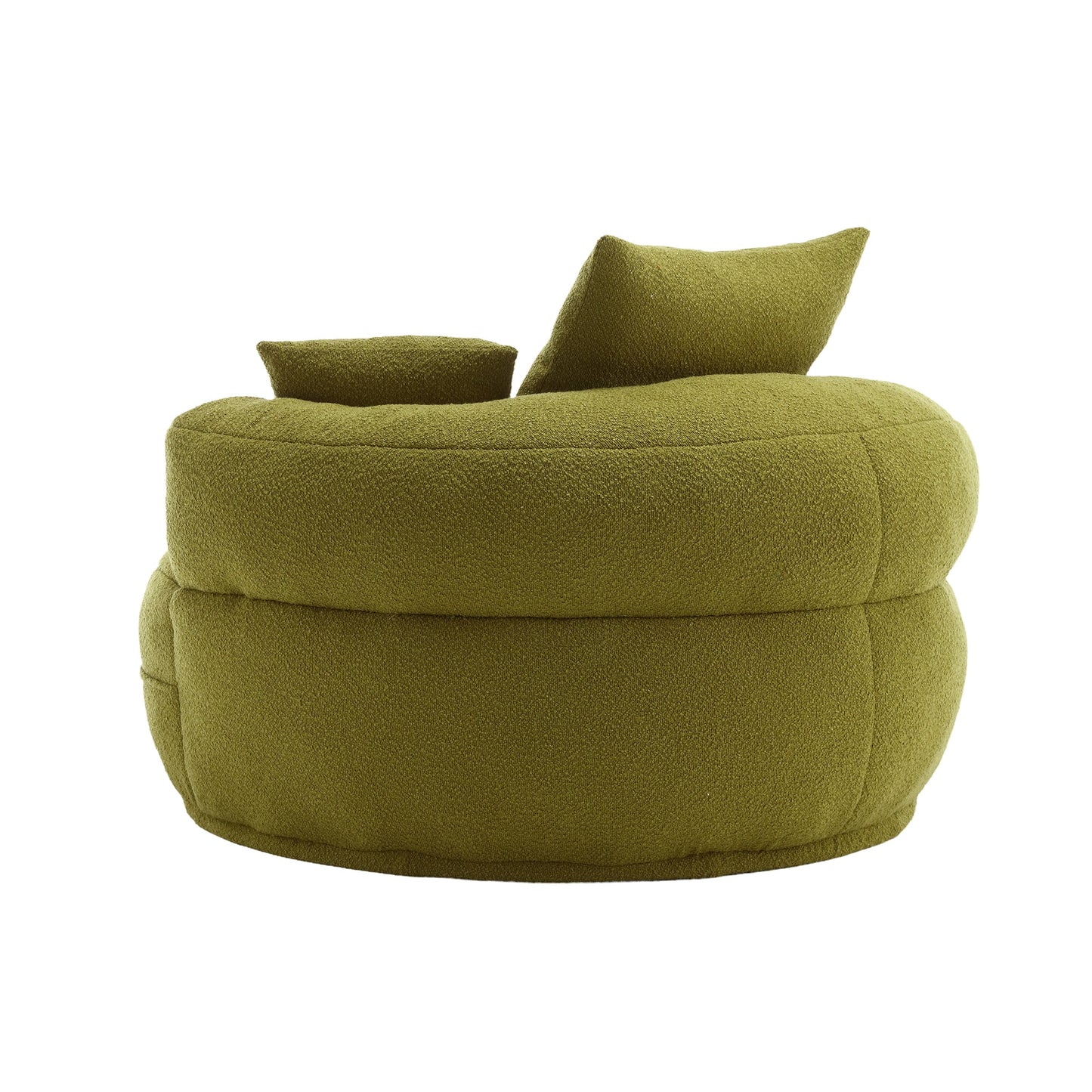 EverCart™ Chenille Sponge Single Sofa (Olive Green)