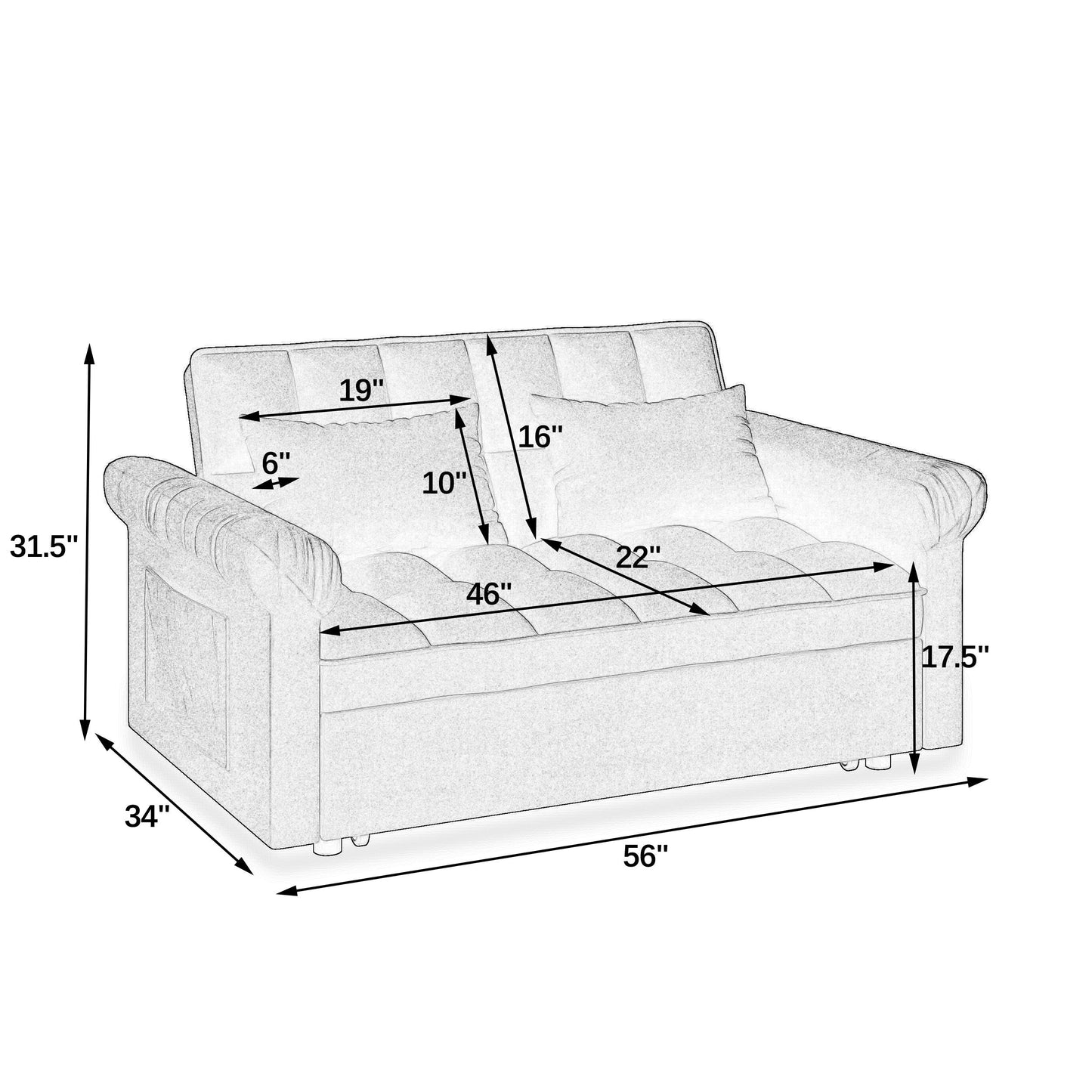EverCart™ CozyFlex Loveseat