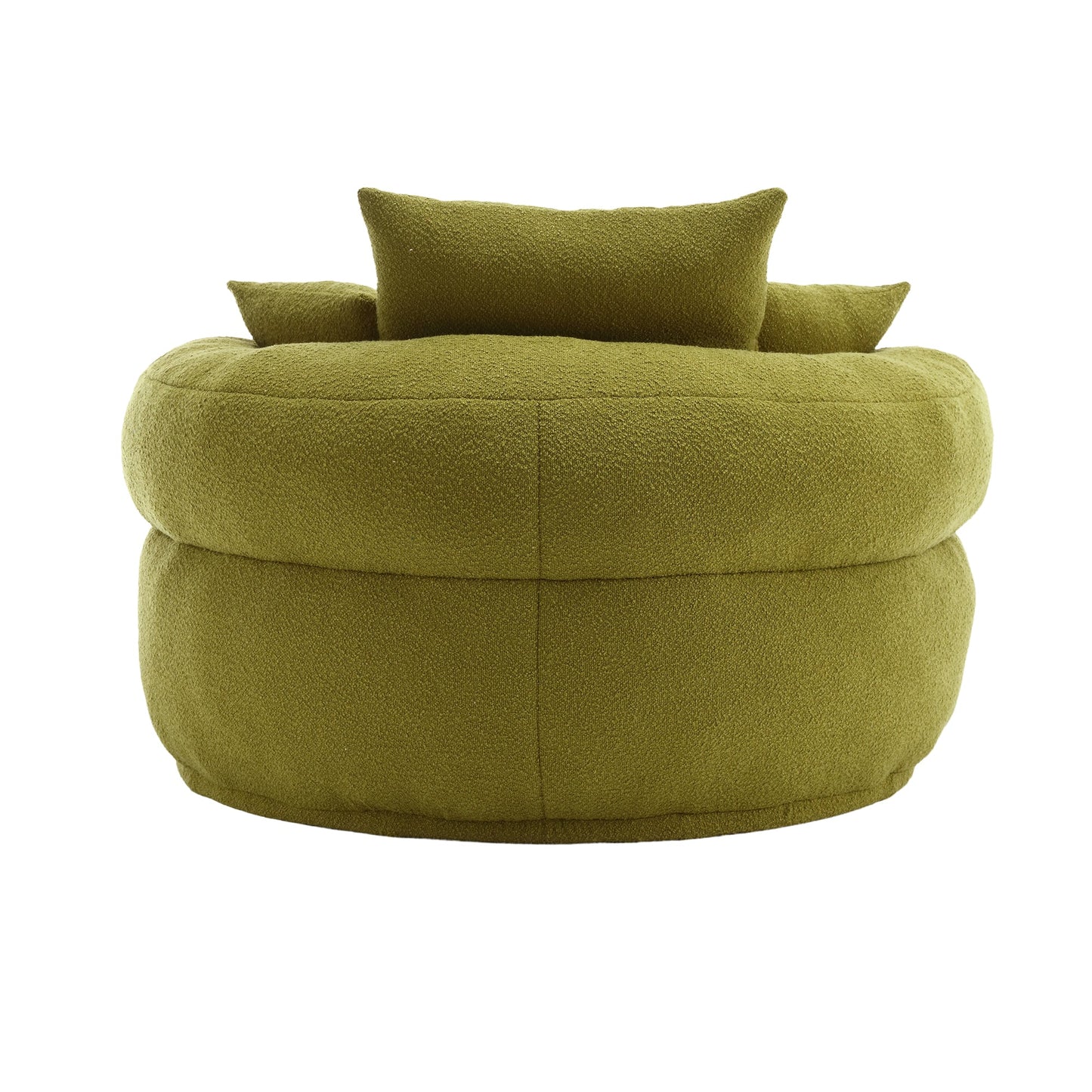 EverCart™ Chenille Sponge Single Sofa (Olive Green)