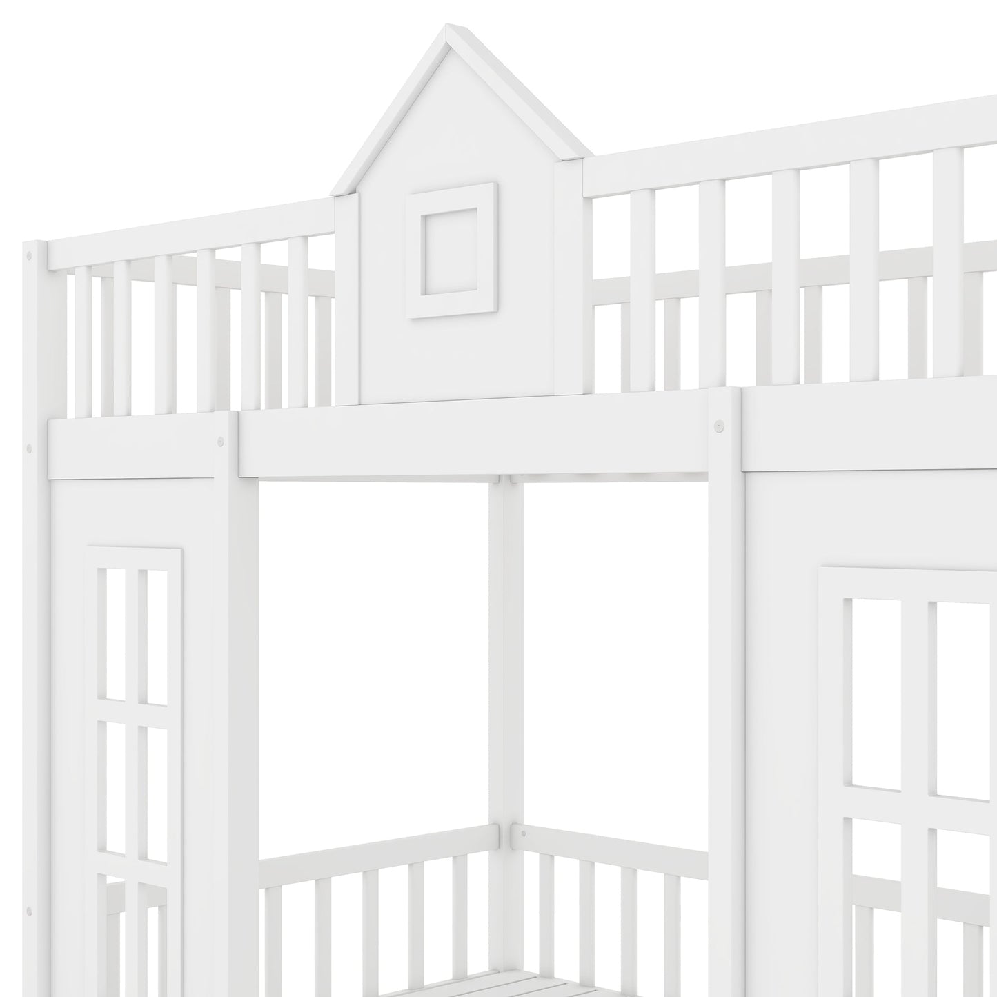 EverCart™ PlayHaus Twin-Over-Twin Bunk Bed