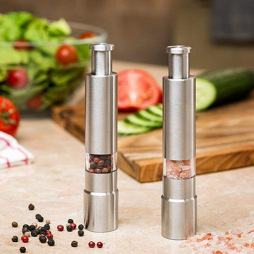 EverCart™ GrindEase – Premium Stainless Steel Salt & Pepper Grinder