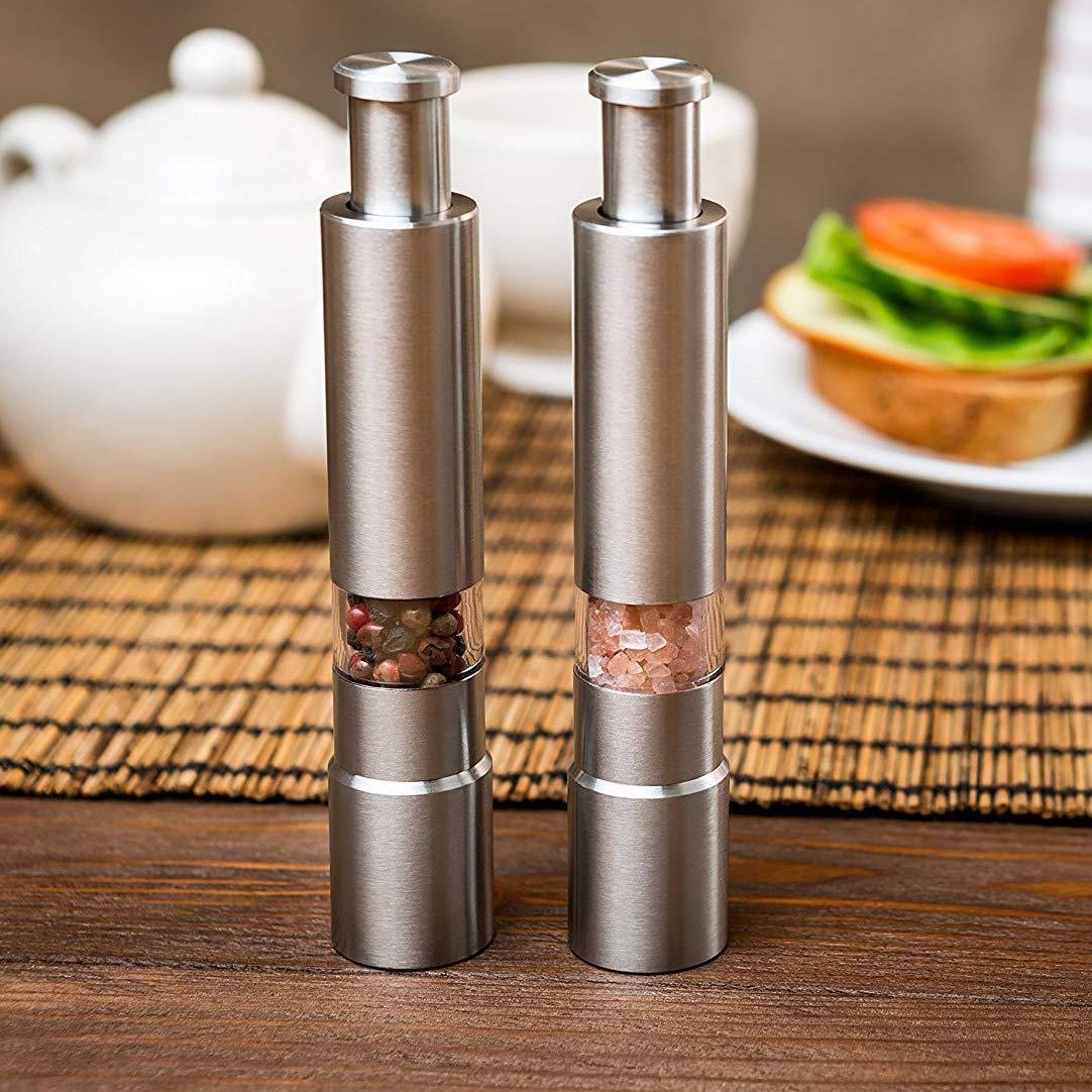 EverCart™ GrindEase – Premium Stainless Steel Salt & Pepper Grinder