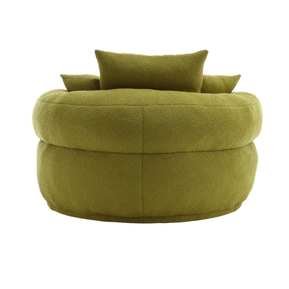 EverCart™ Chenille Sponge Single Sofa (Olive Green)