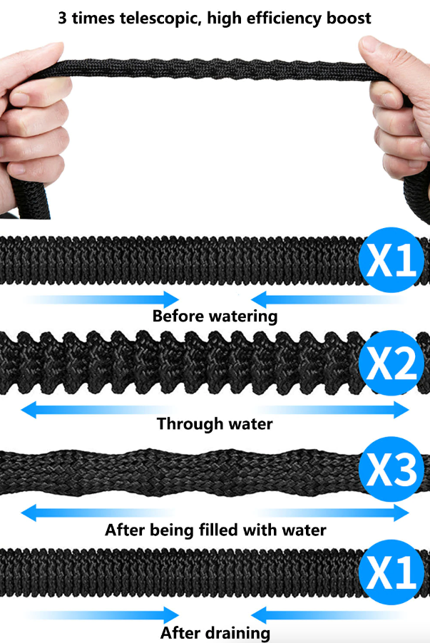 EverCart™ 4X Stronger Deluxe Expandable Garden Hose