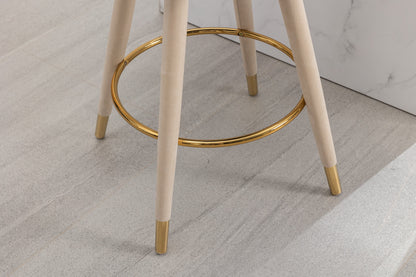 EverCart™ Counter Height Velvet Bar Stools (Set of 2)