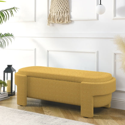 EverCart™ Linen Upholstered Storage Bench