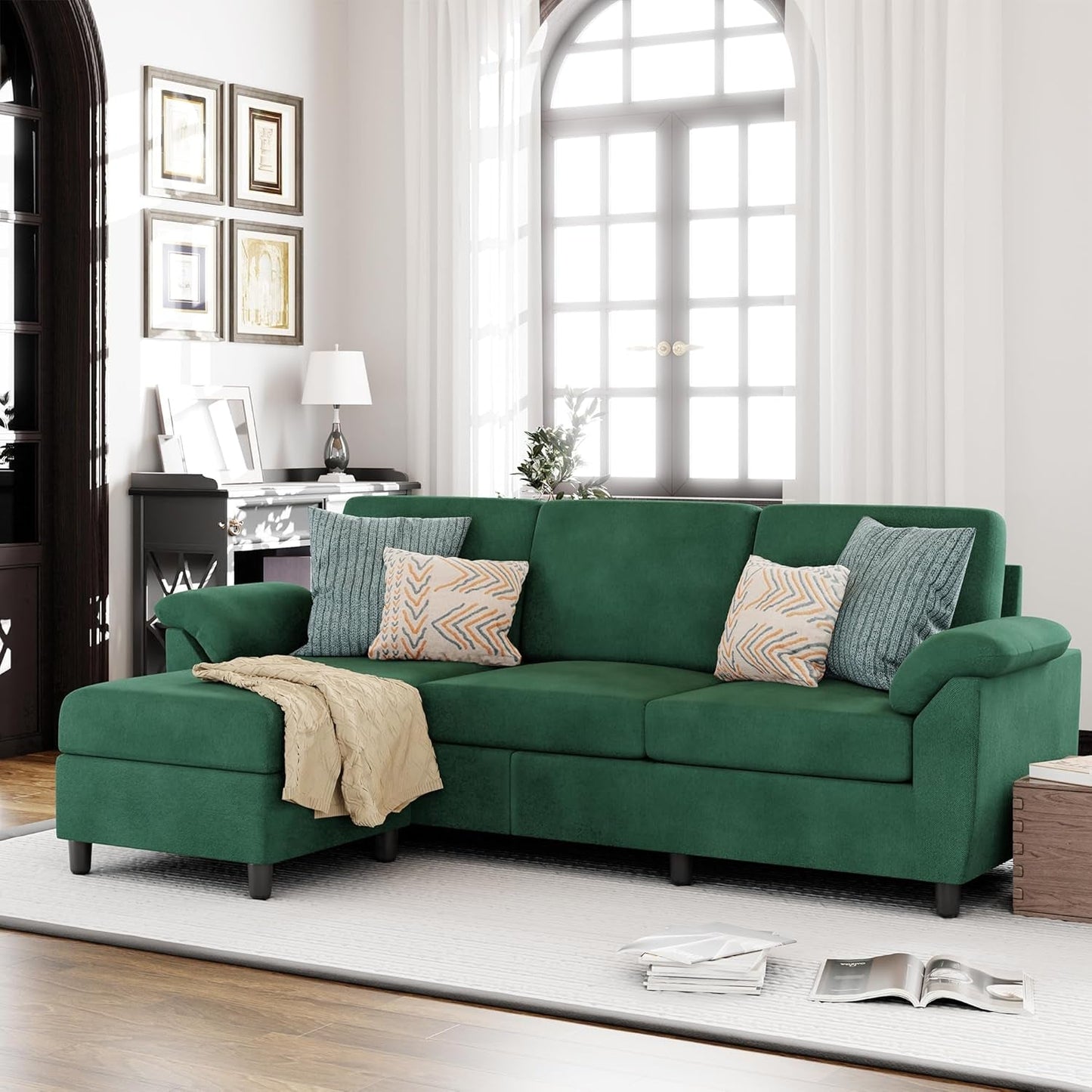 EverCart™ LinenLuxe Sectional Sofa