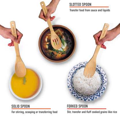 EverCart™ EcoChef Bamboo Kitchen Utensils
