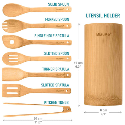 EverCart™ EcoChef Bamboo Kitchen Utensils