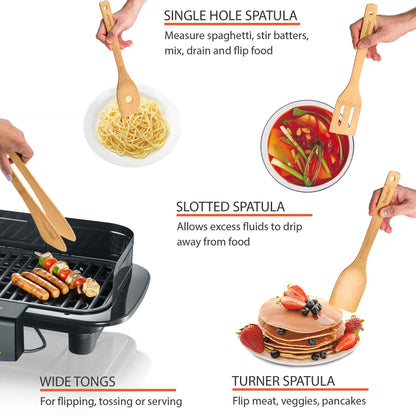 EverCart™ EcoChef Bamboo Kitchen Utensils