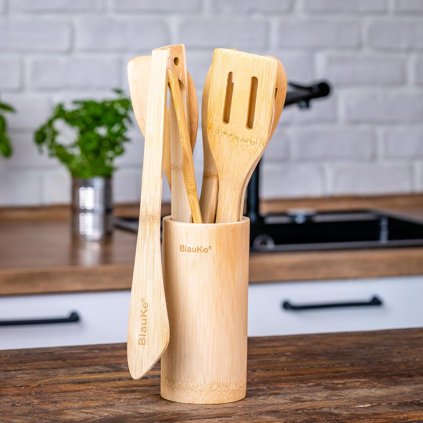 EverCart™ EcoChef Bamboo Kitchen Utensils