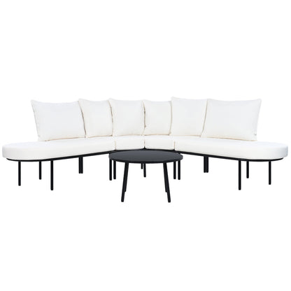 EverCart™ Half-Moon Curved Patio Sofa Set
