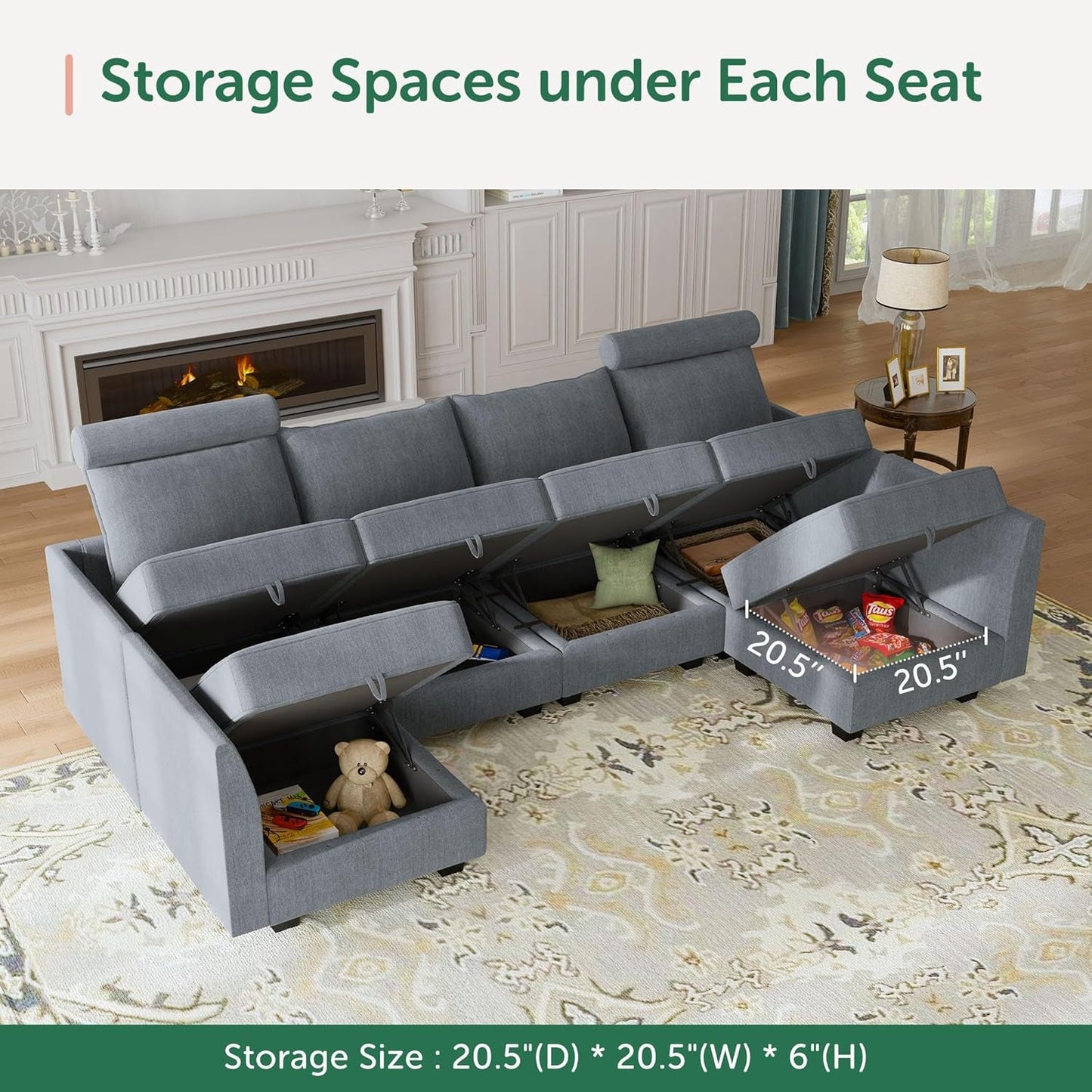 EverCart™ ModuLuxe Convertible Sectional Sofa