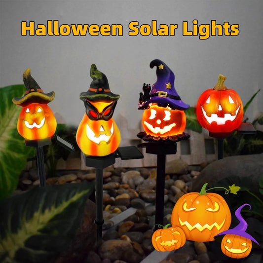 EverCart™ Solar Halloween Pumpkin Lantern