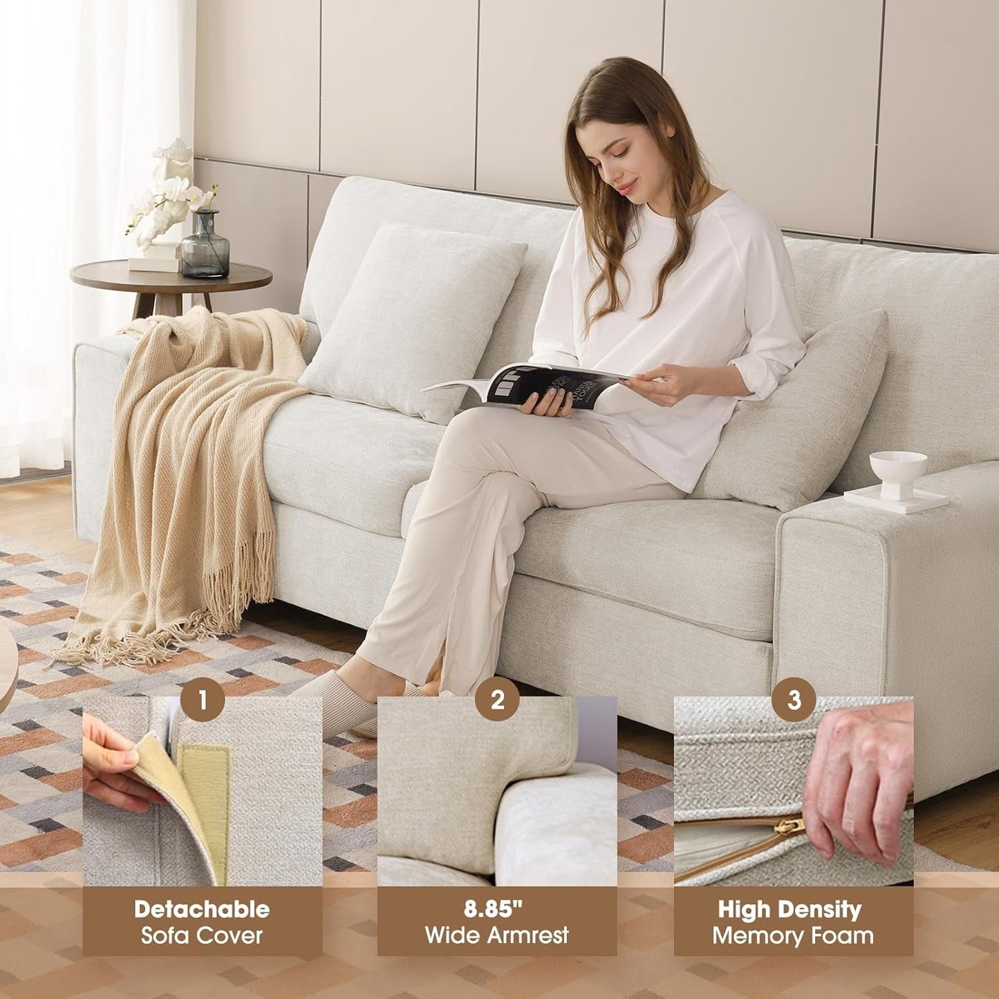 EverCart™ Relaxa Recliner Sofa