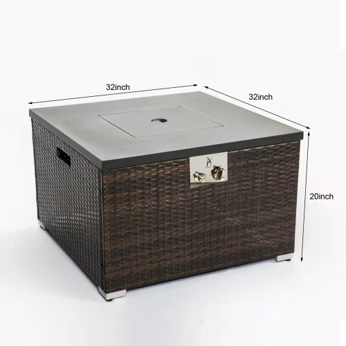 EverCart™ Outdoor Gas Fire Pit Table