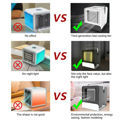 EverCart™ 4-in-1 USB Mini Negative Ion Air Cooler