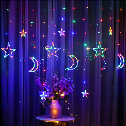 EverCart™ Moon & Star Festival String Lights