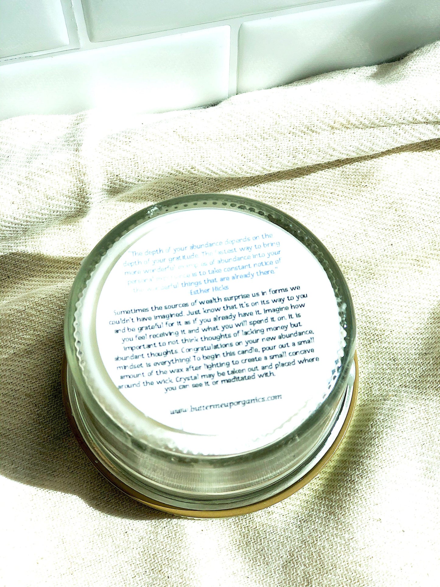 EverCart™ Prosperity Candle – Hand-Poured Soy with Citrine Crystal