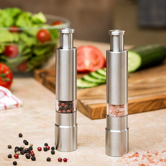 EverCart™ GrindEase – Premium Stainless Steel Salt & Pepper Grinder