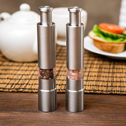 EverCart™ GrindEase – Premium Stainless Steel Salt & Pepper Grinder